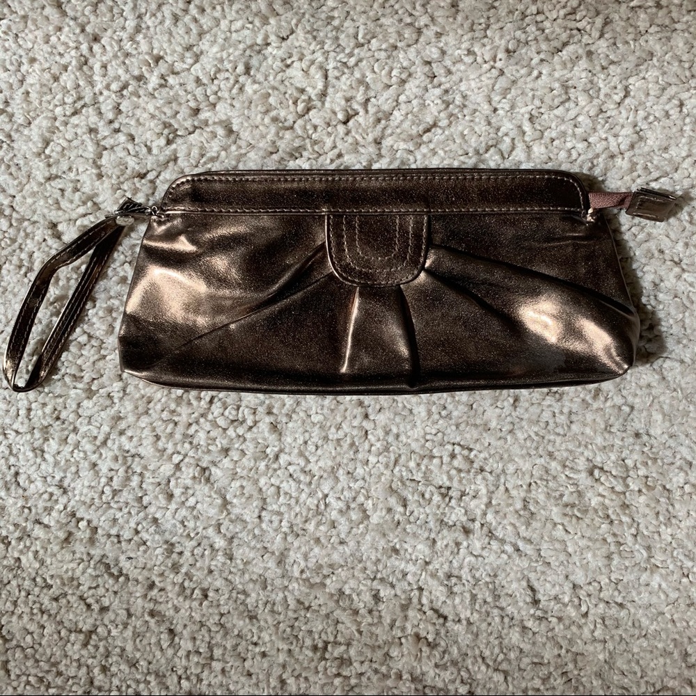 Avon Brown Metalic Clutch